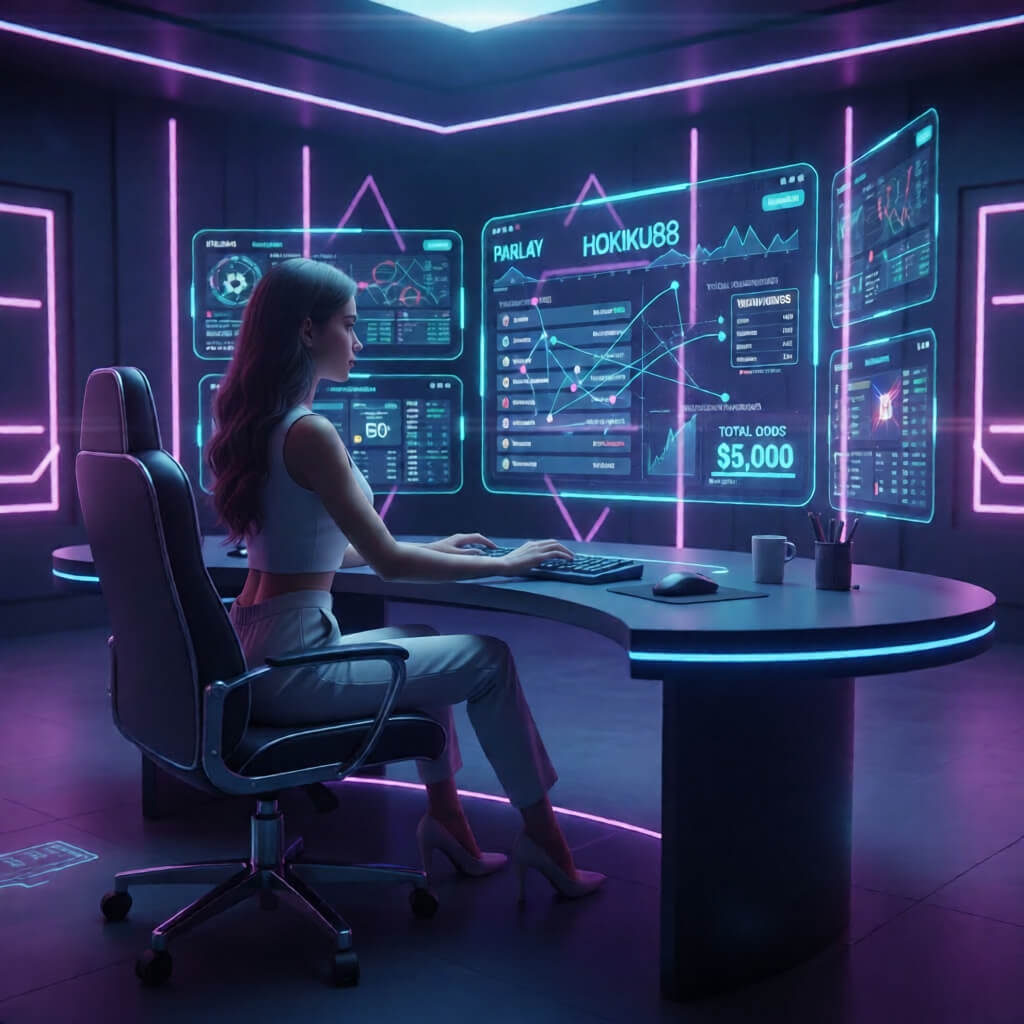 Bettor profesional memasang taruhan parlay di Hokiku88